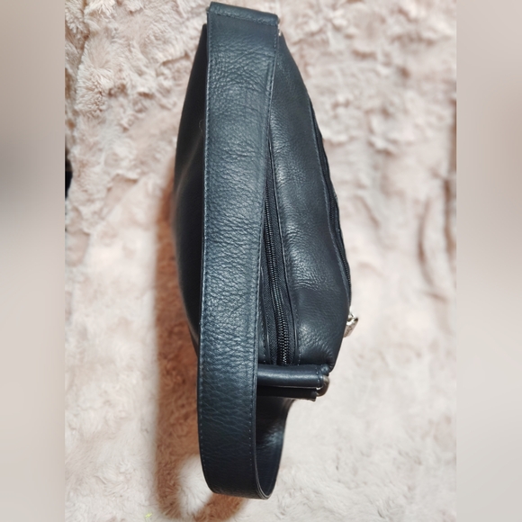 CLEAN!! LA DONNE, Leather Urban Hobo Columbian Shoulder Bag - Picture 4 of 8